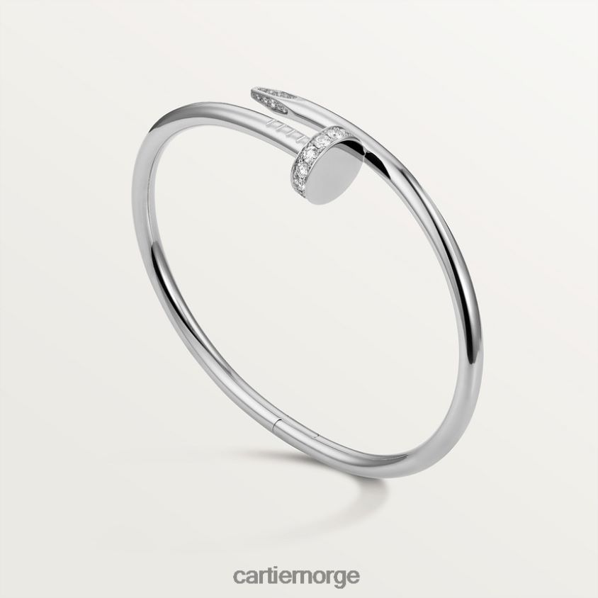smykker Cartier juste un clou armbånd hvitt gull F4466N202