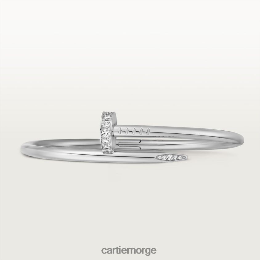 smykker Cartier juste un clou armbånd hvitt gull F4466N202
