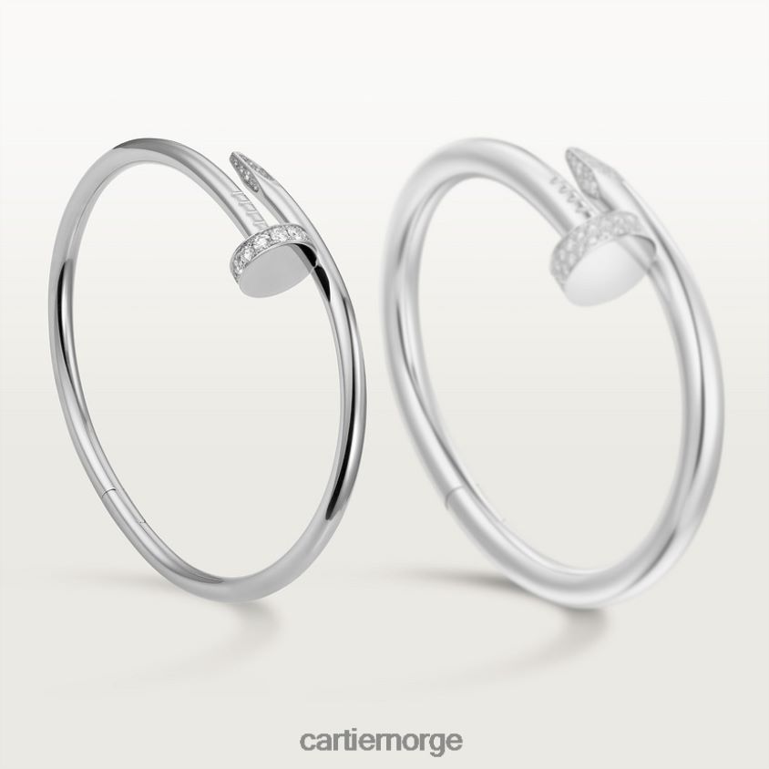 smykker Cartier juste un clou armbånd hvitt gull F4466N202