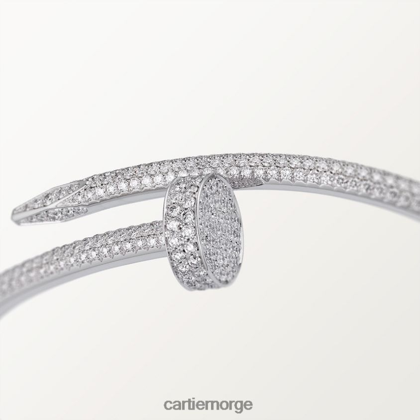 smykker Cartier juste un clou armbånd hvitt gull F4466N209