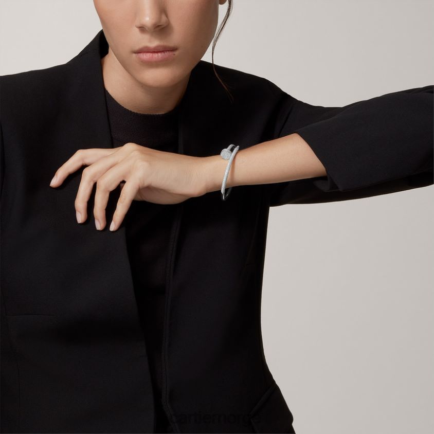 smykker Cartier juste un clou armbånd hvitt gull F4466N209