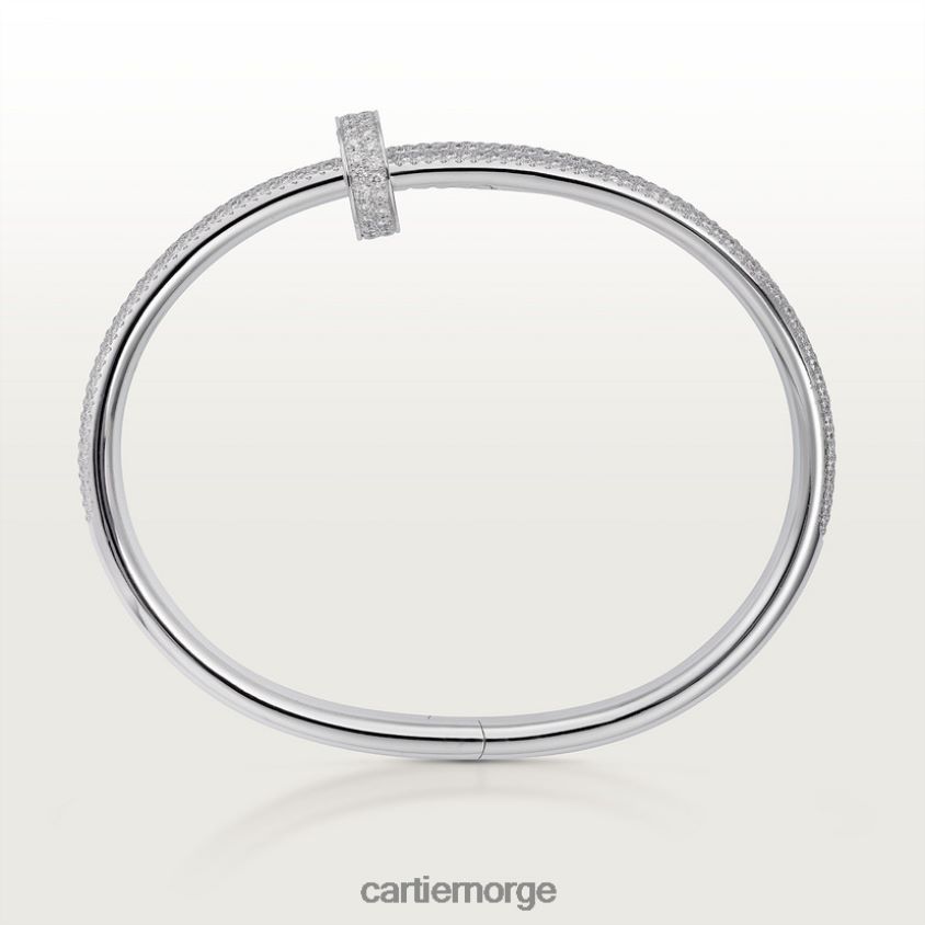 smykker Cartier juste un clou armbånd hvitt gull F4466N213