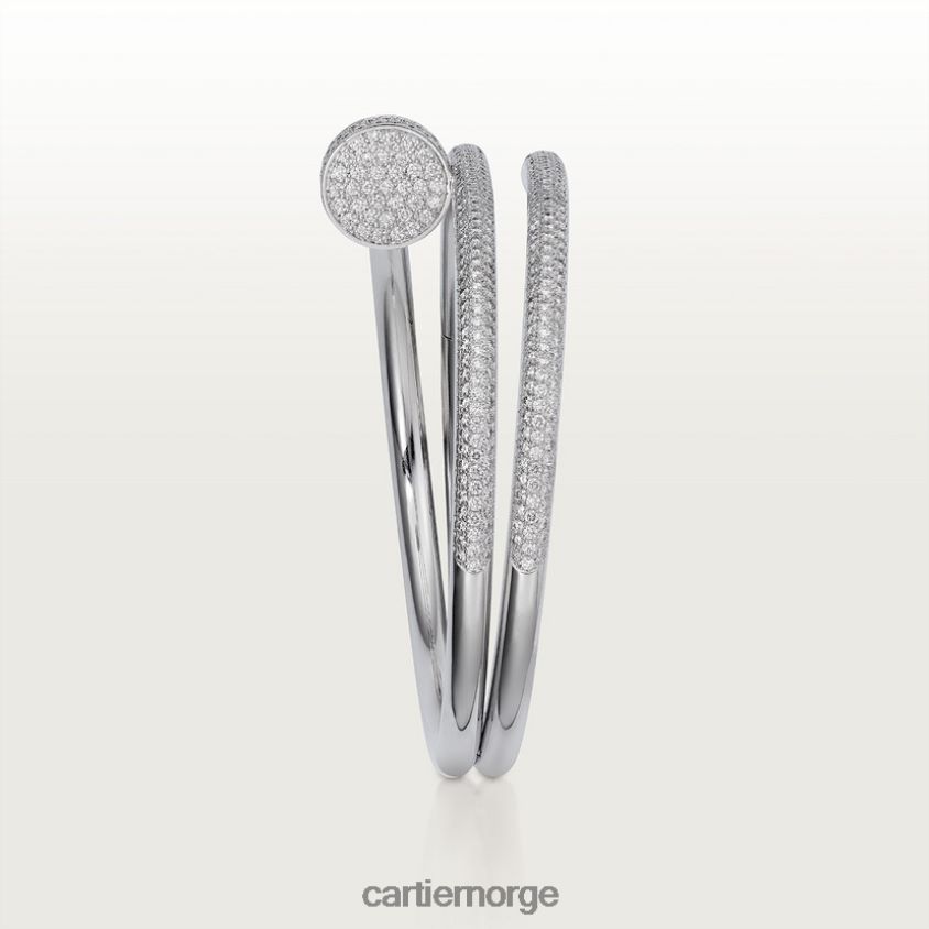 smykker Cartier juste un clou armbånd hvitt gull F4466N213