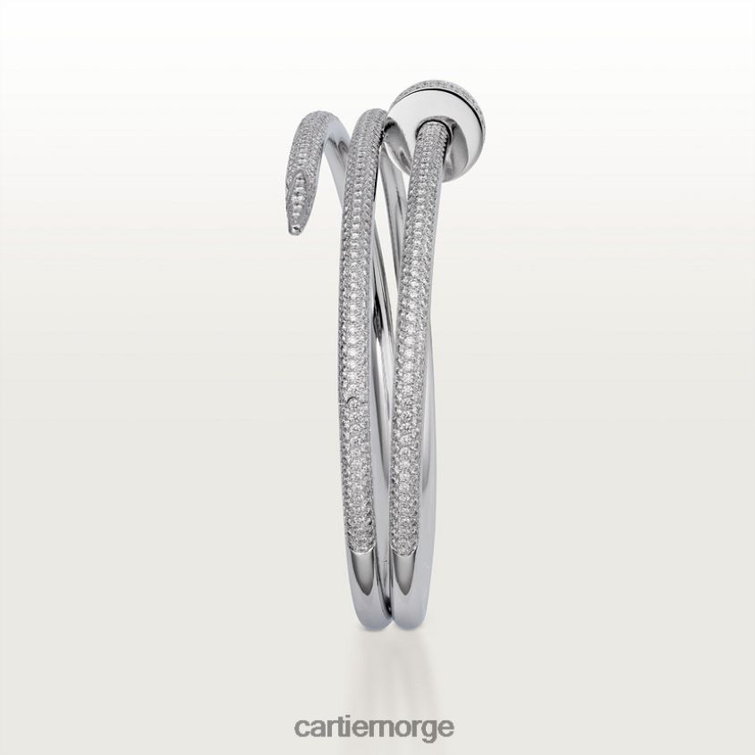 smykker Cartier juste un clou armbånd hvitt gull F4466N213