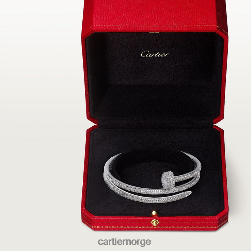 smykker Cartier juste un clou armbånd hvitt gull F4466N213