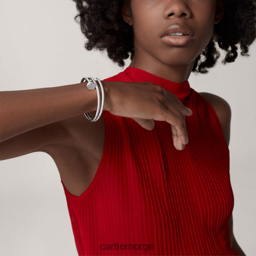 smykker Cartier juste un clou armbånd hvitt gull F4466N213