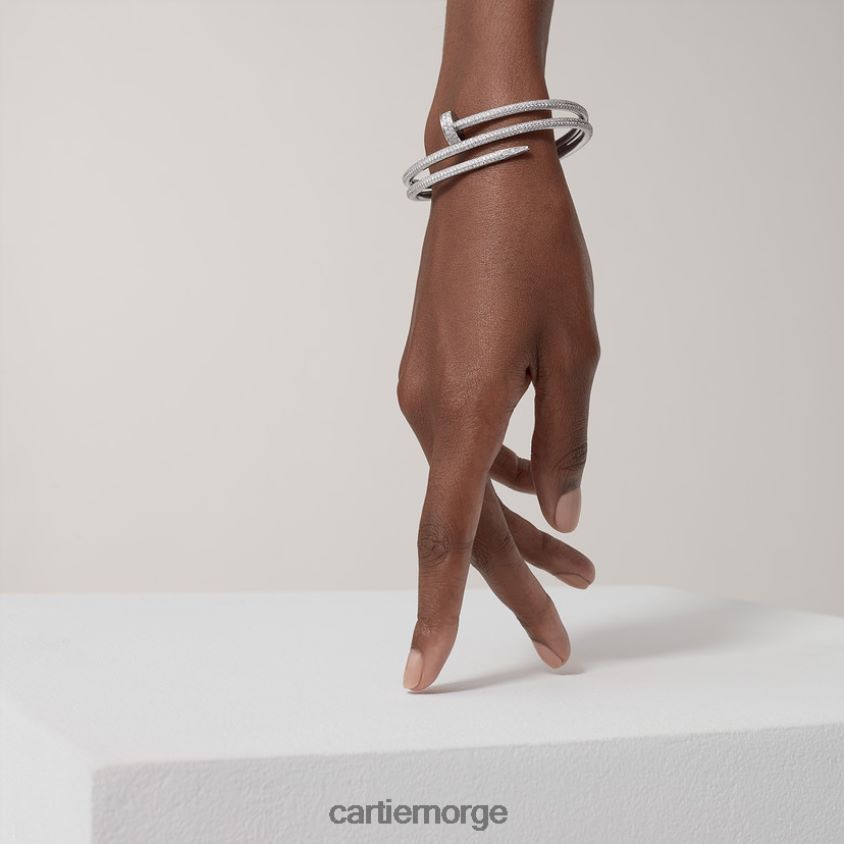 smykker Cartier juste un clou armbånd hvitt gull F4466N213