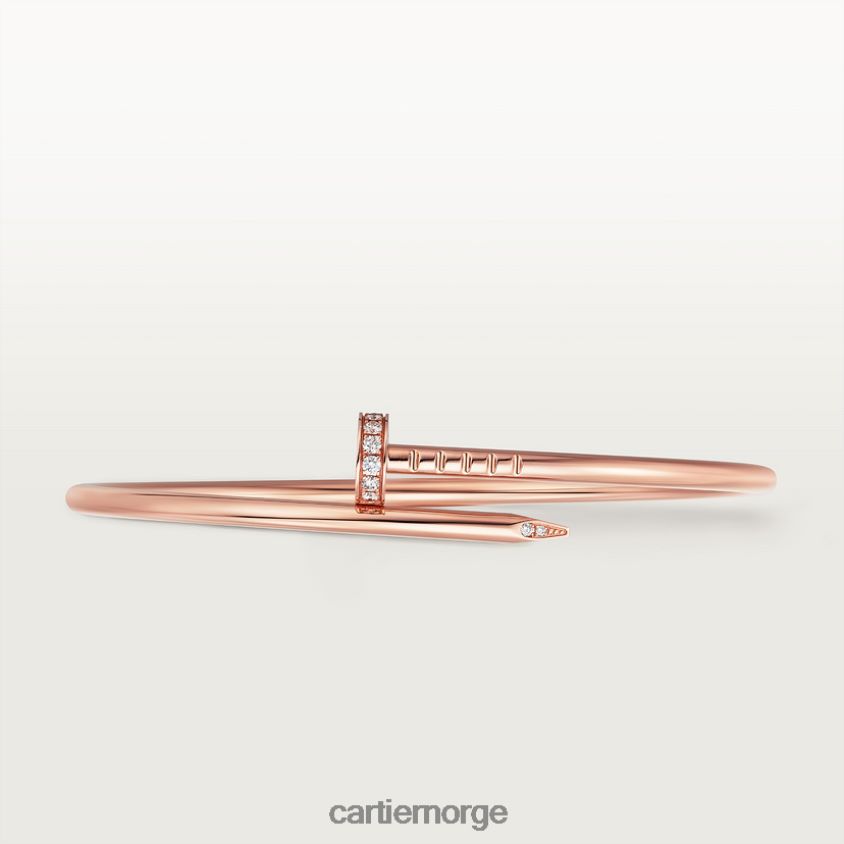 smykker Cartier juste un clou armbånd, liten modell Rose gull F4466N208