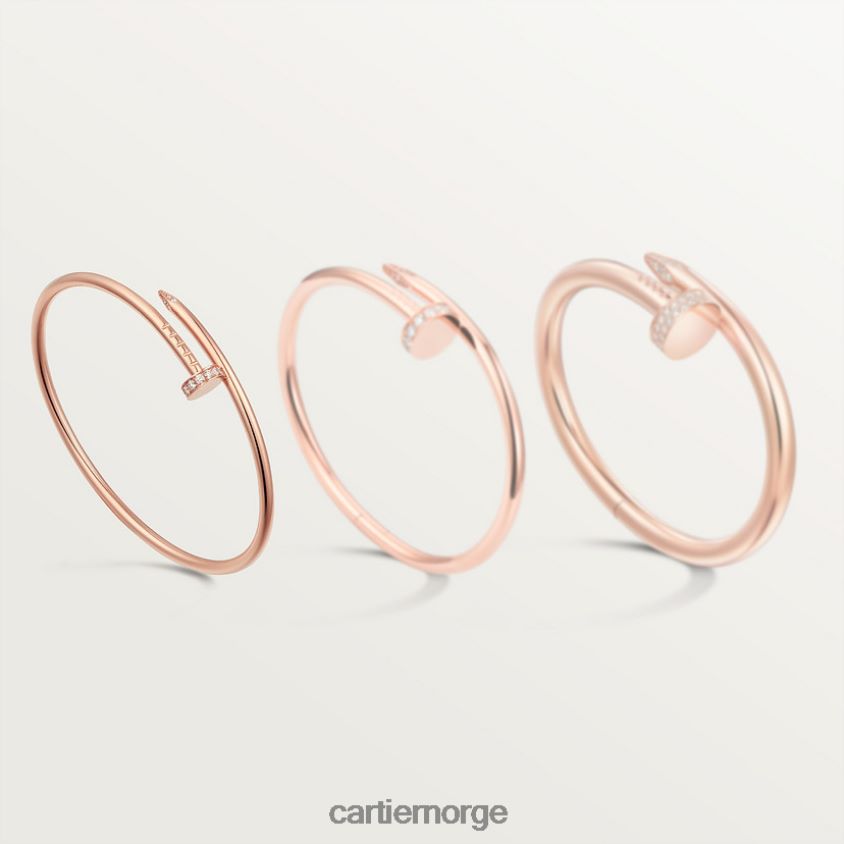 smykker Cartier juste un clou armbånd, liten modell Rose gull F4466N208