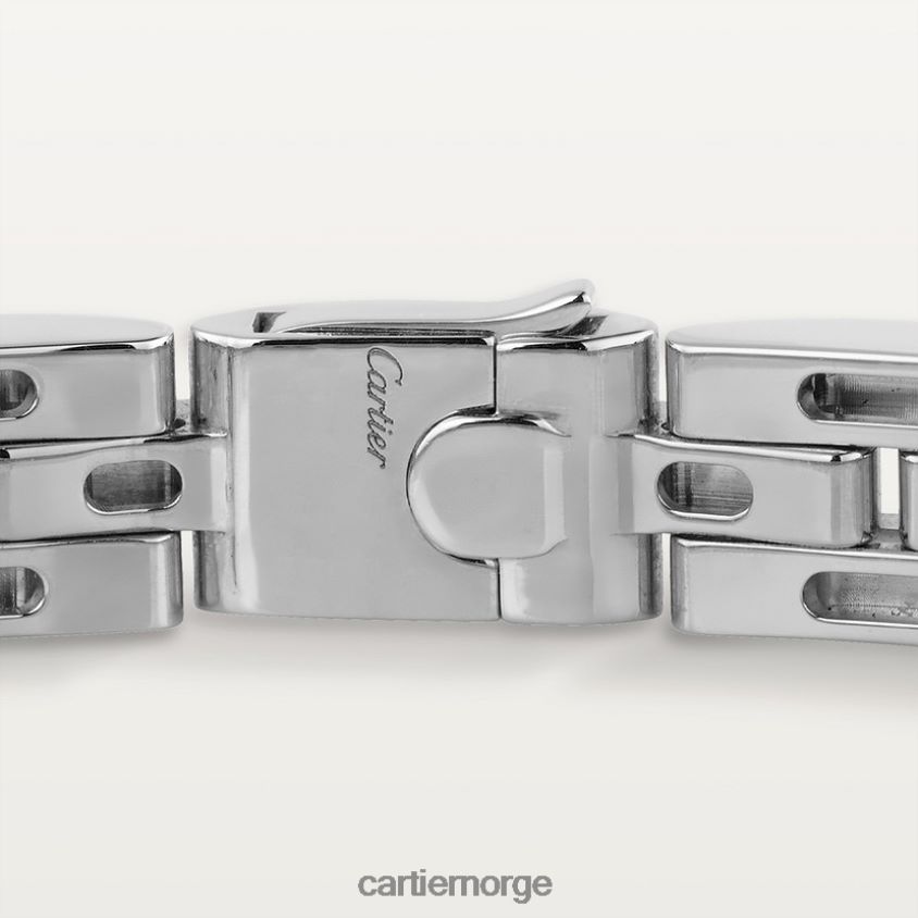 smykker Cartier maillon panthere fint armbånd, 3 diamantbelagte rader hvitt gull F4466N344