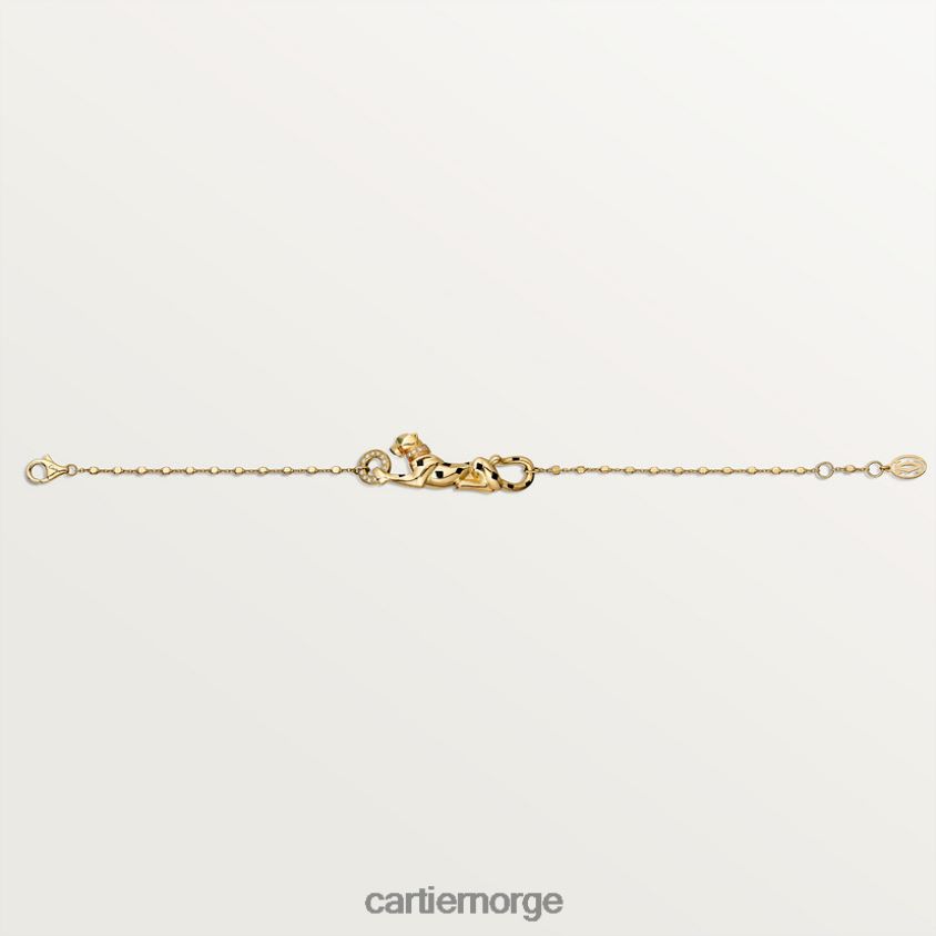 smykker Cartier panter armbånd gult gull F4466N237