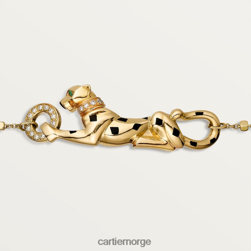 smykker Cartier panter armbånd gult gull F4466N237