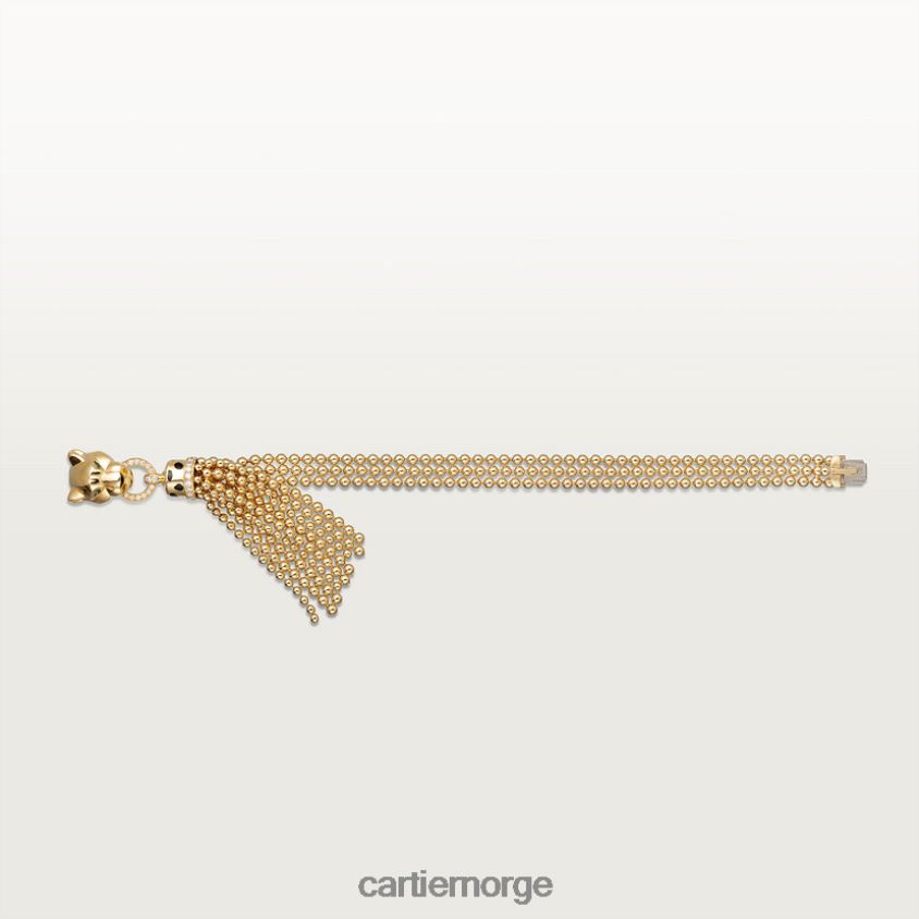 smykker Cartier panter armbånd gult gull F4466N242