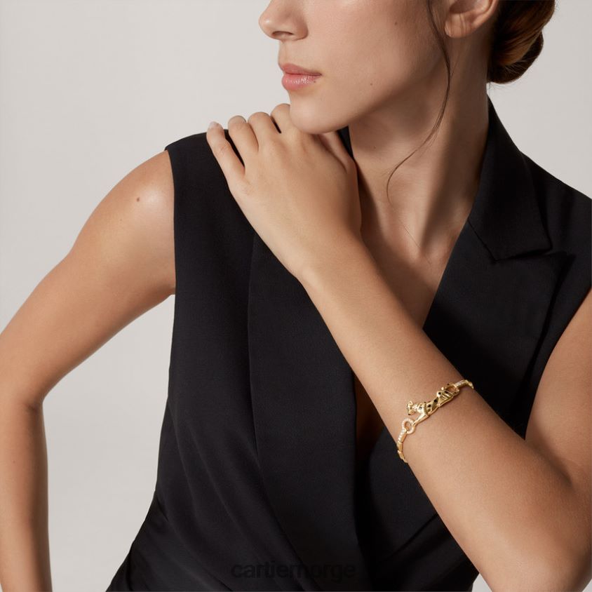 smykker Cartier panter armbånd gult gull F4466N246