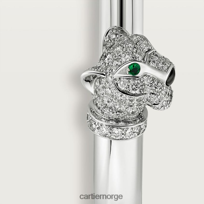 smykker Cartier panter armbånd hvitt gull F4466N245