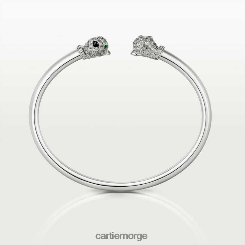 smykker Cartier panter armbånd hvitt gull F4466N245