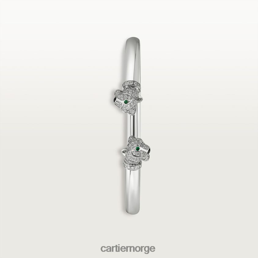 smykker Cartier panter armbånd hvitt gull F4466N245