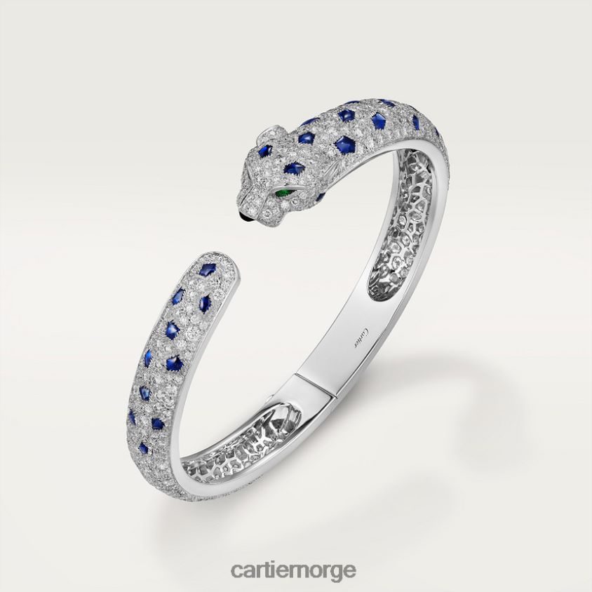 smykker Cartier panter armbånd hvitt gull F4466N259