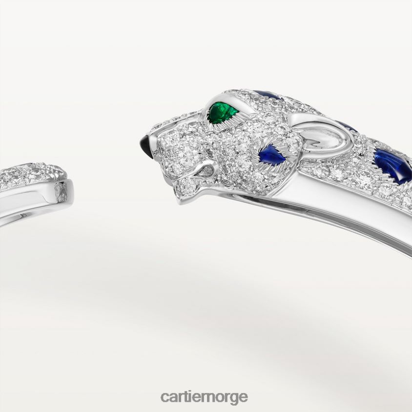 smykker Cartier panter armbånd hvitt gull F4466N259