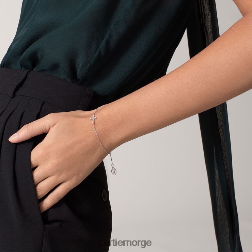 smykker Cartier symboler armbånd hvitt gull F4466N356