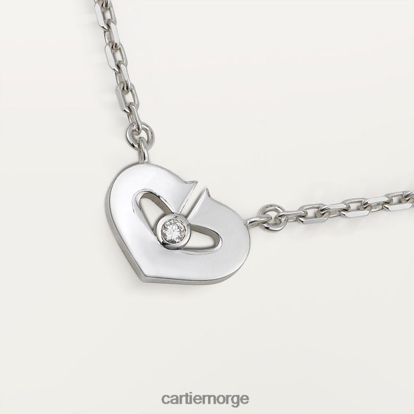 smykker Cartier hjerte halskjede stilig F4466N608