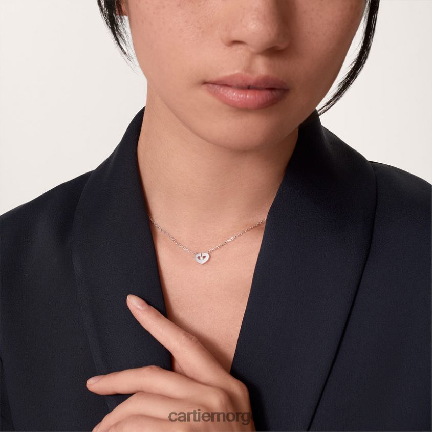 smykker Cartier hjerte halskjede stilig F4466N608