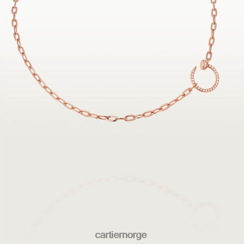 smykker Cartier juste un clou kjede Rose gull F4466N414