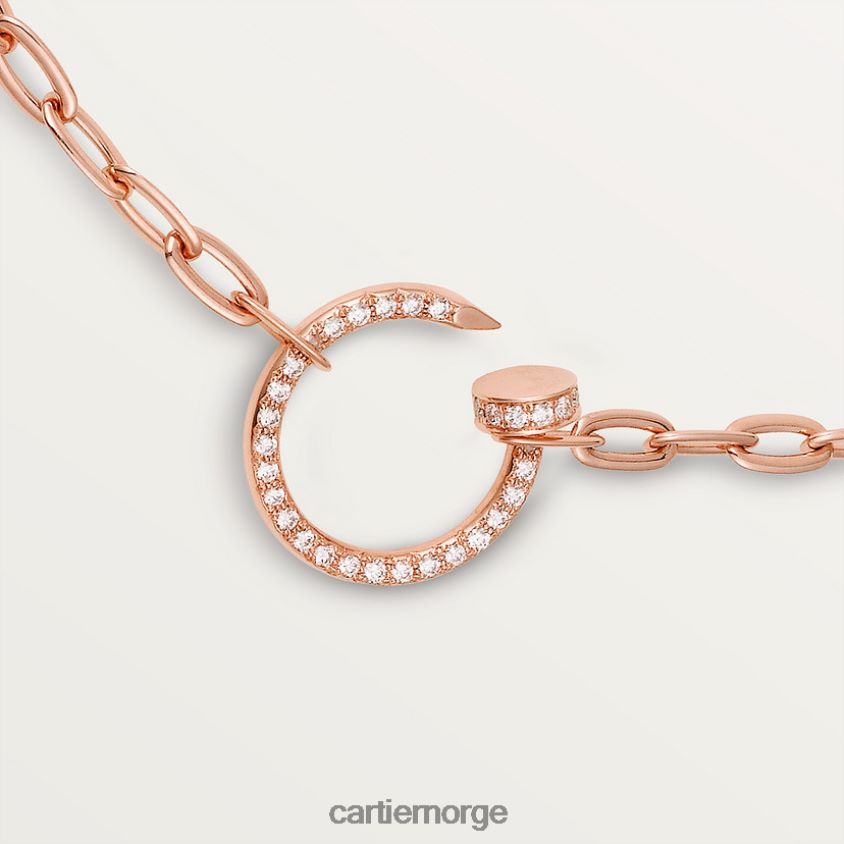 smykker Cartier juste un clou kjede Rose gull F4466N414