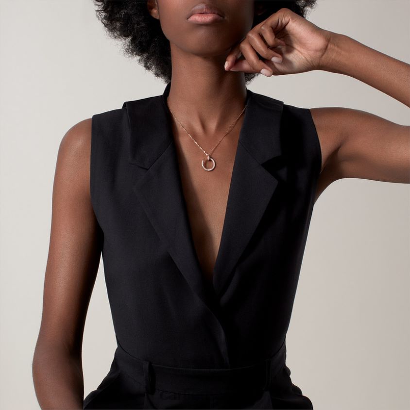 smykker Cartier juste un clou kjede Rose gull F4466N415