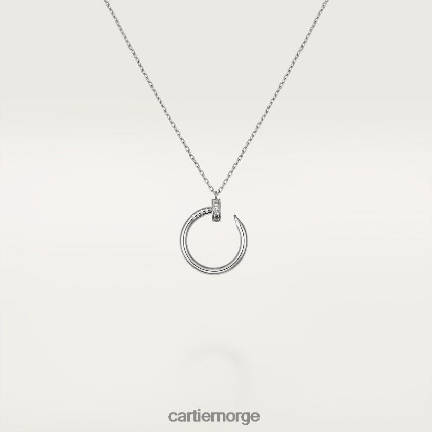 smykker Cartier juste un clou kjede hvitt gull F4466N420