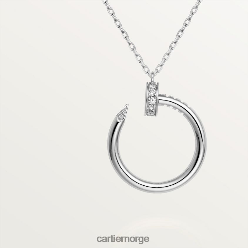 smykker Cartier juste un clou kjede hvitt gull F4466N422