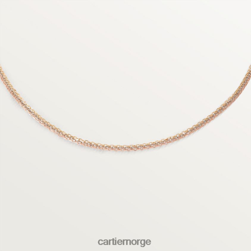 smykker Cartier kjede halskjede 3 gull F4466N593