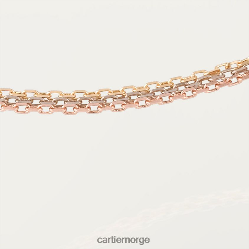smykker Cartier kjede halskjede 3 gull F4466N593