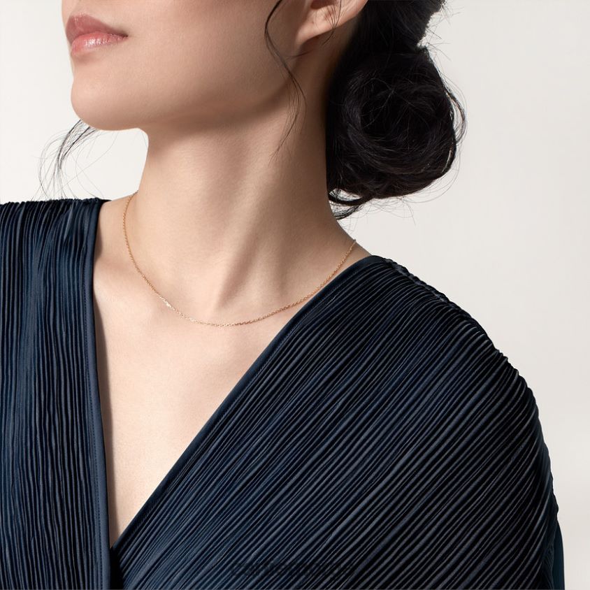 smykker Cartier kjede halskjede gult gull F4466N589