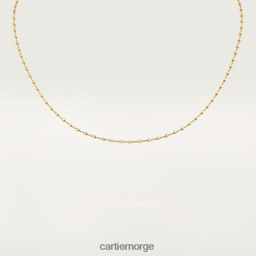 smykker Cartier kjede halskjede gult gull F4466N592