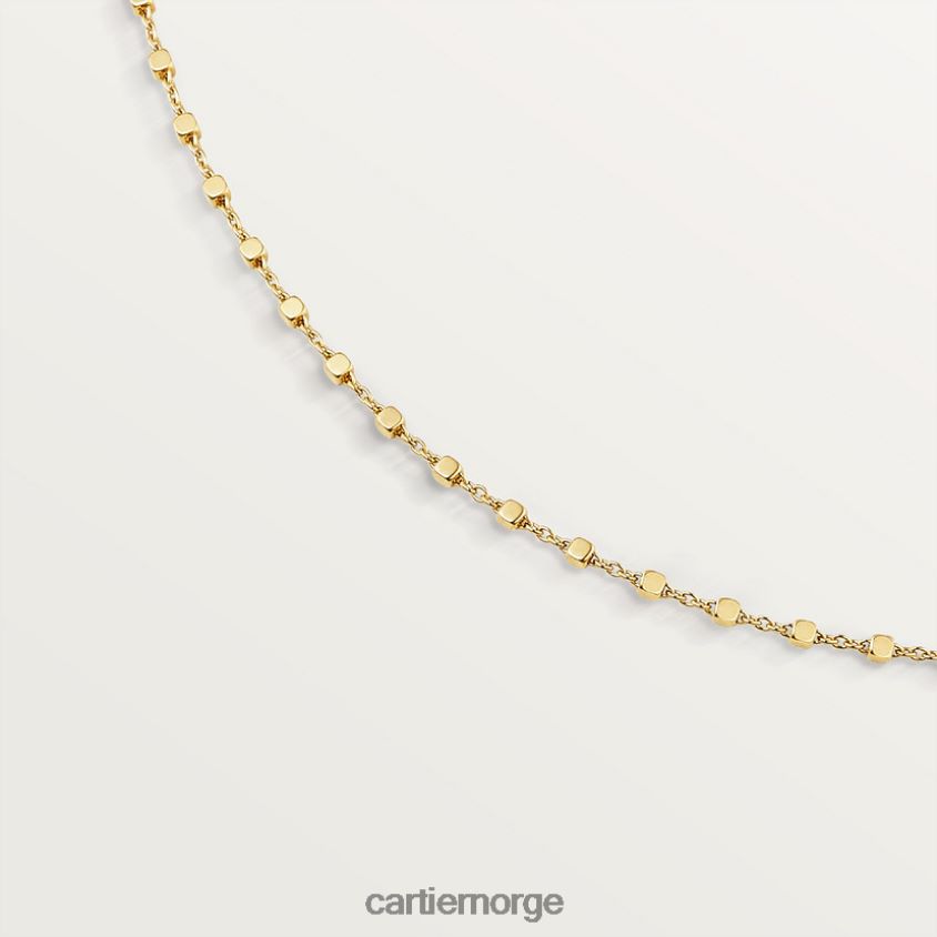 smykker Cartier kjede halskjede gult gull F4466N592