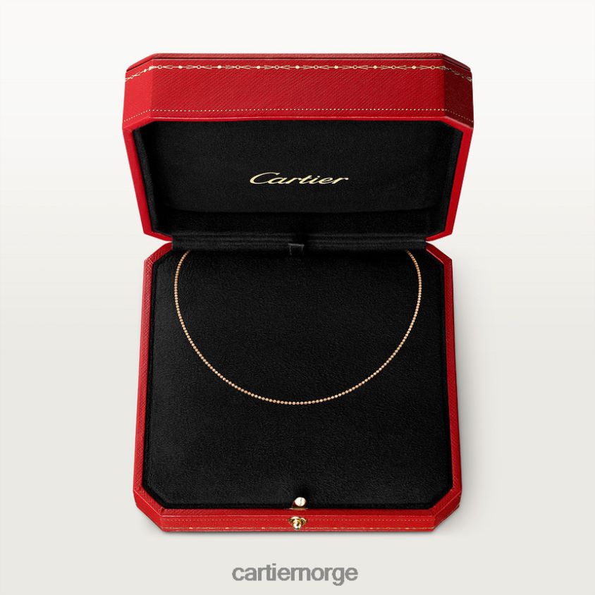 smykker Cartier kjede halskjede gult gull F4466N592