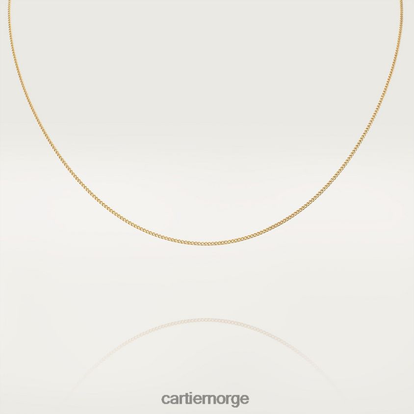 smykker Cartier kjede halskjede gult gull F4466N596