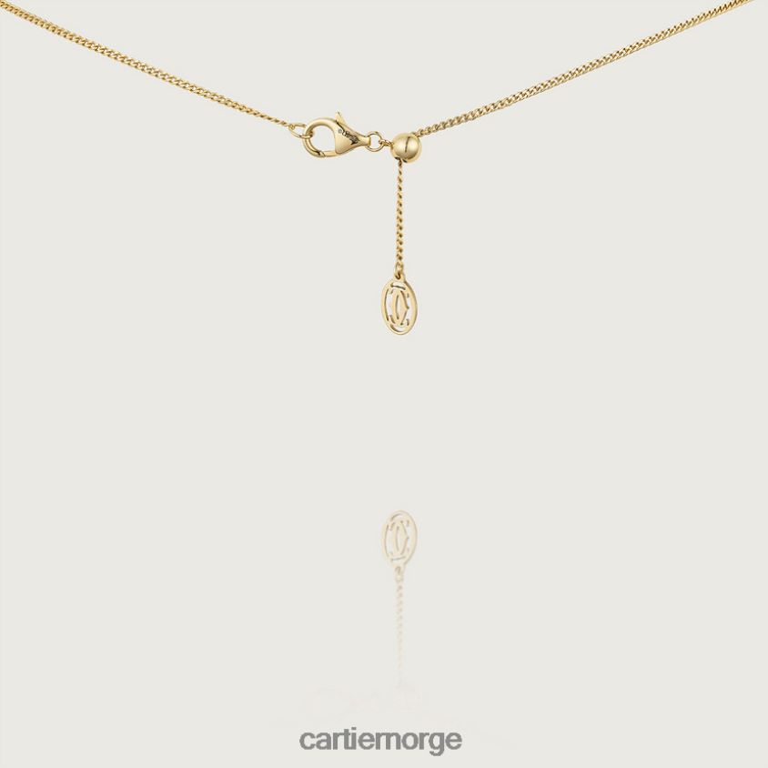 smykker Cartier kjede halskjede gult gull F4466N596