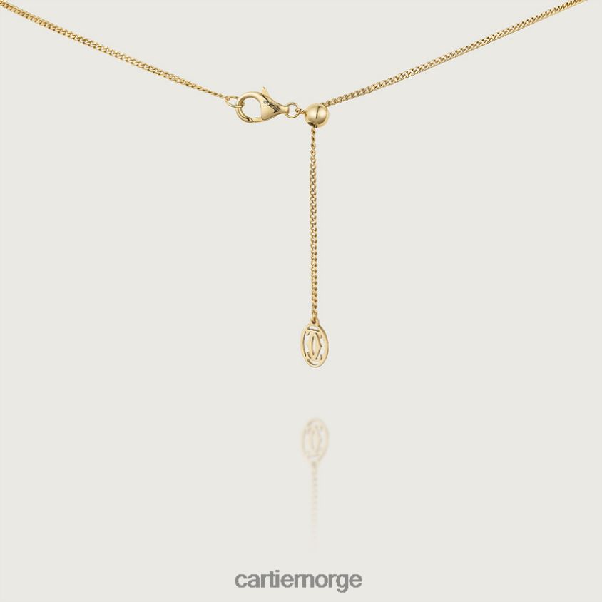 smykker Cartier kjede halskjede gult gull F4466N596