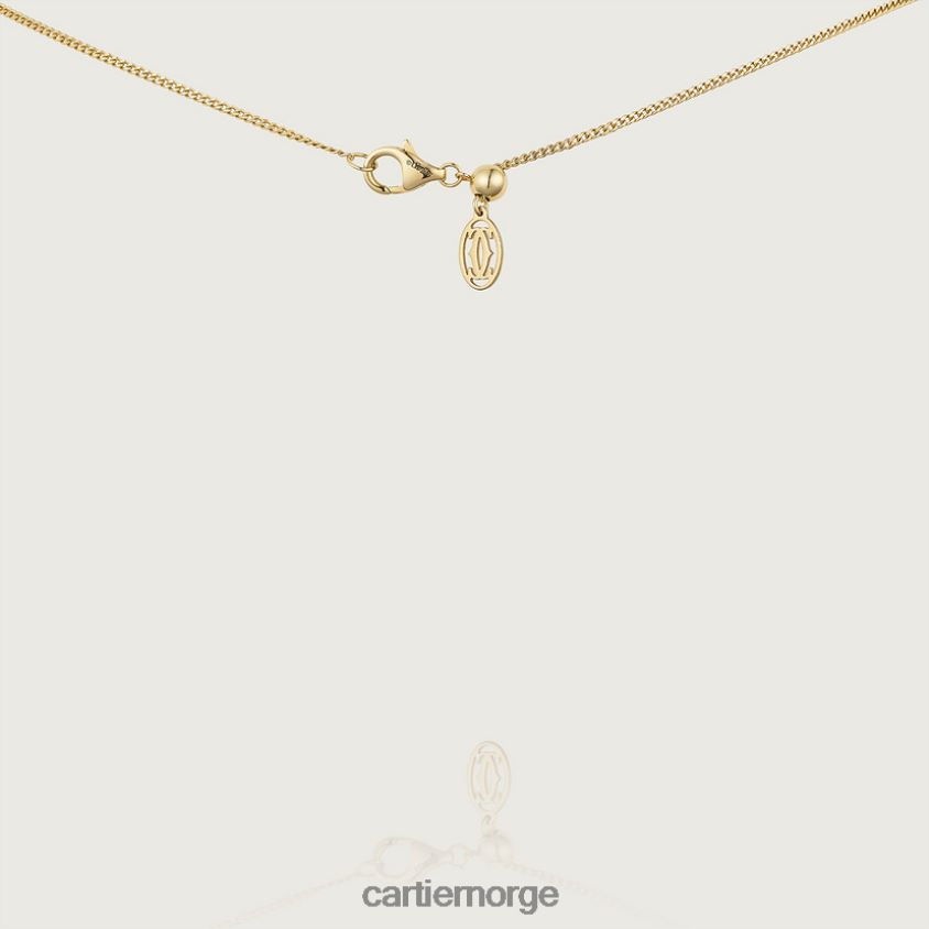 smykker Cartier kjede halskjede gult gull F4466N596