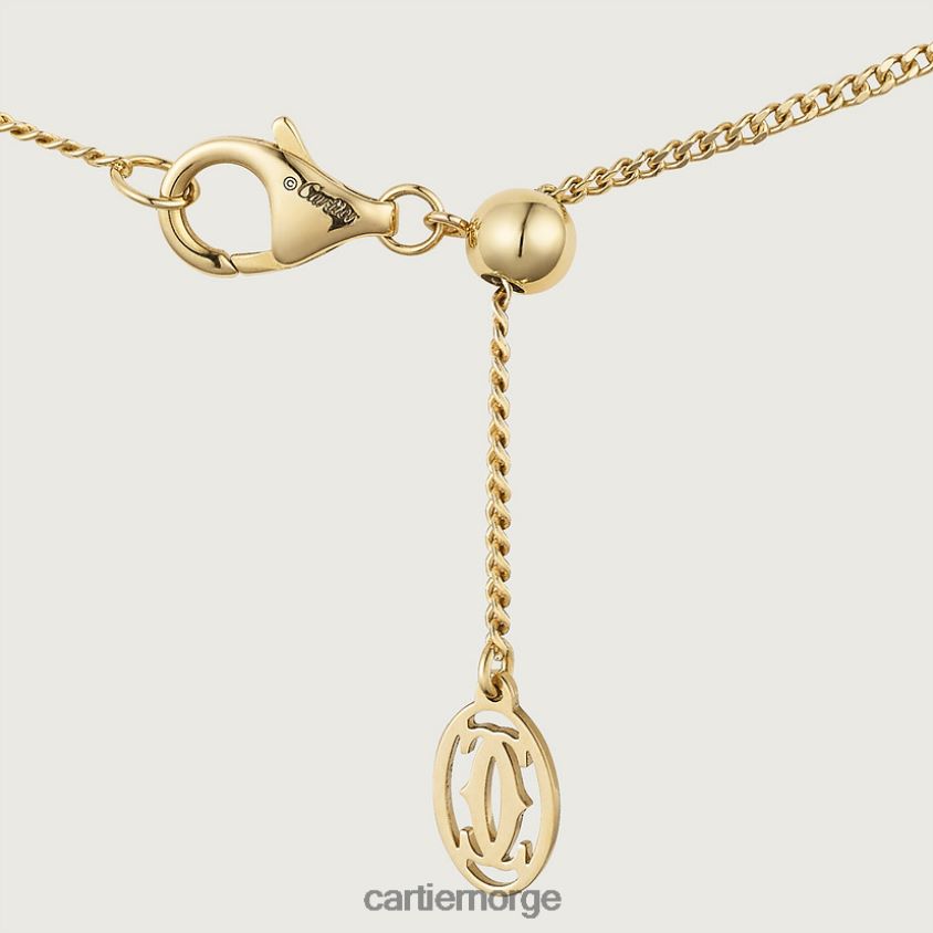 smykker Cartier kjede halskjede gult gull F4466N596