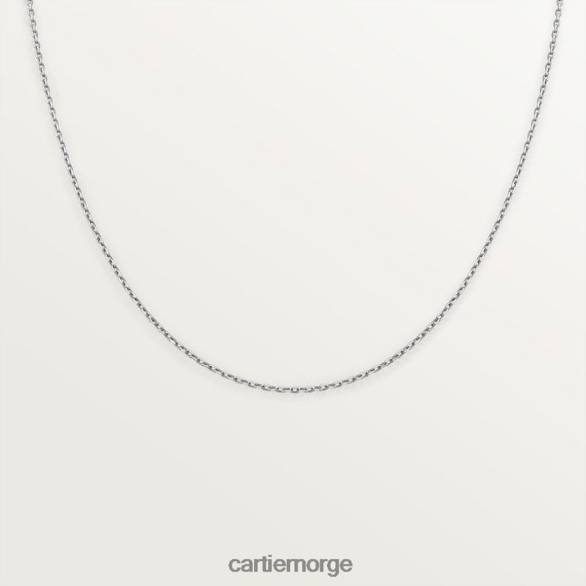 smykker Cartier kjede halskjede hvitt gull F4466N590