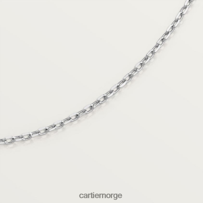 smykker Cartier kjede halskjede hvitt gull F4466N590
