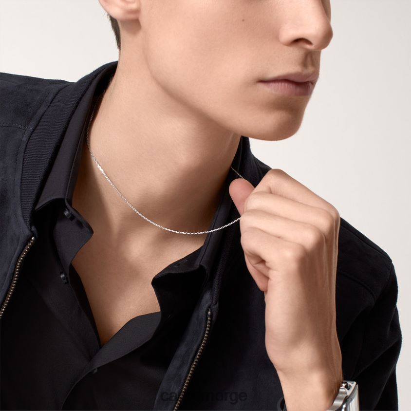 smykker Cartier kjede halskjede hvitt gull F4466N590