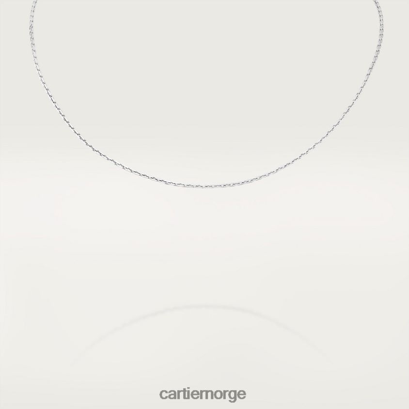 smykker Cartier kjede halskjede hvitt gull F4466N594