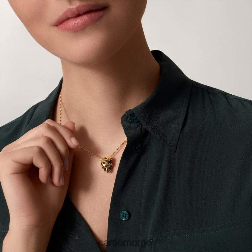 smykker Cartier panter kjede gult gull F4466N436