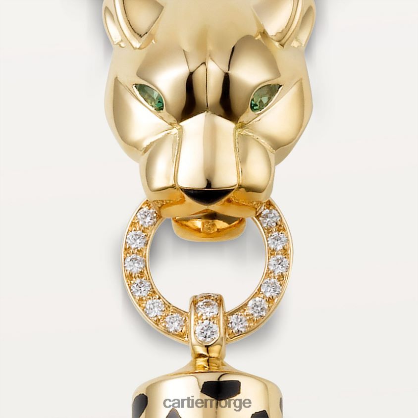 smykker Cartier panter kjede gult gull F4466N438