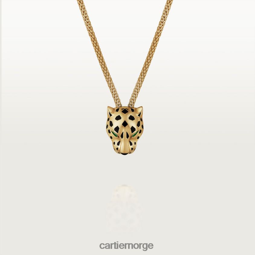 smykker Cartier panter kjede gult gull F4466N440