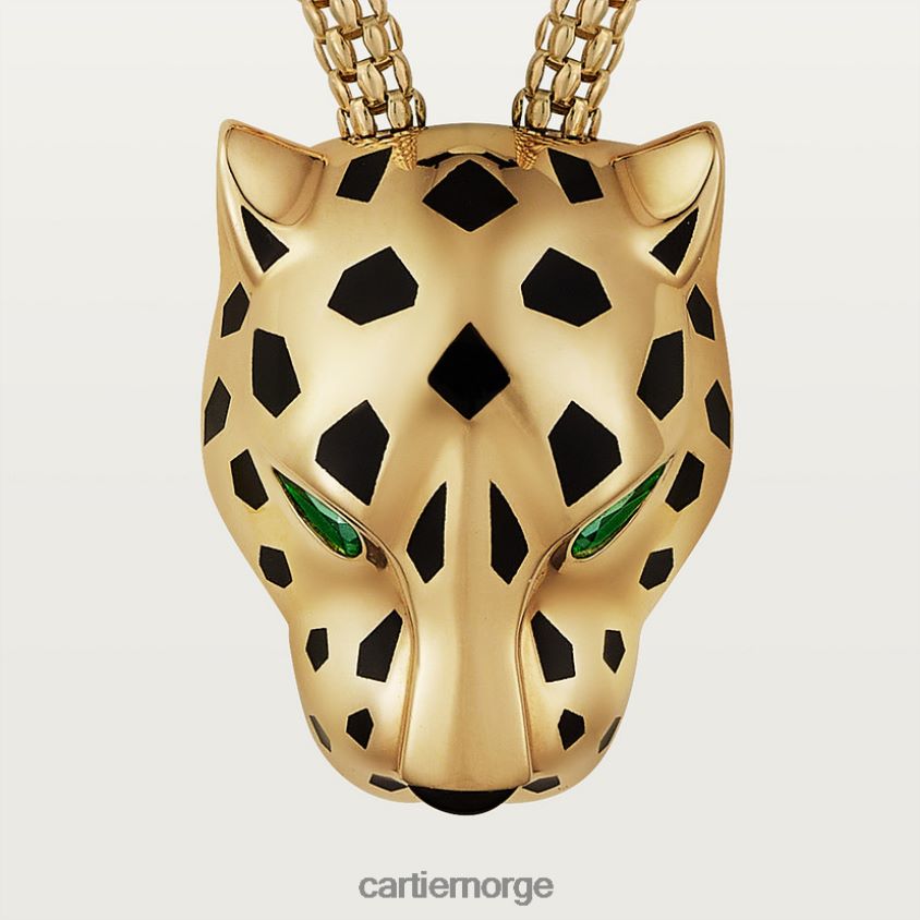 smykker Cartier panter kjede gult gull F4466N440